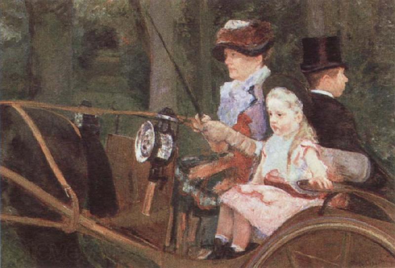 Mary Cassatt A Woman and Child in the Driving Seat Spain oil painting art